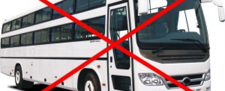 В России появился временный дорожный знак «Движение автобусов запрещено»